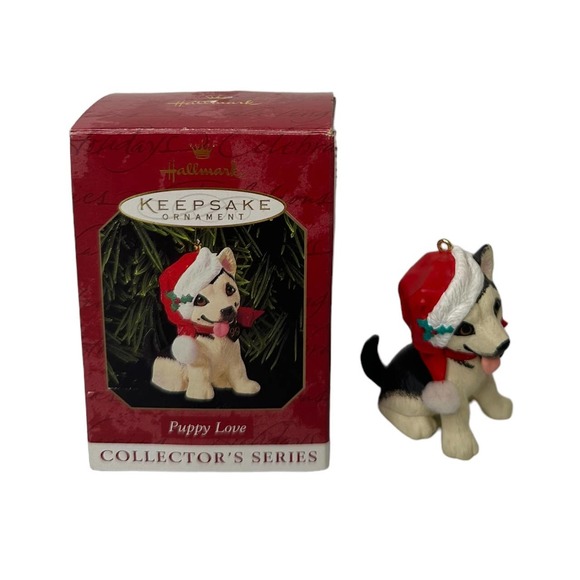 Hallmark Other - Vintage 1999 Hallmark Keepsake Ornament Puppy Love #9 Series German Shepherd Dog
